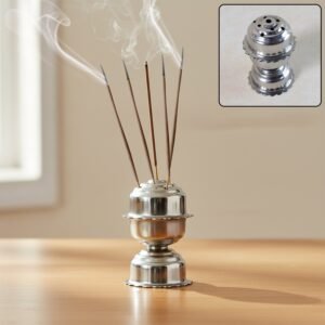 stainless steel big jasmine agarbatti stand (1 pc)