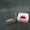 airtight storage container with red lid (1 pc)