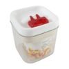 airtight storage container with red lid (1 pc)