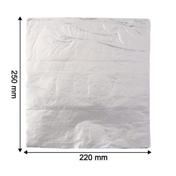 aluminium foil cut sheets 220Ã—250 mm â€“ 50 sheets