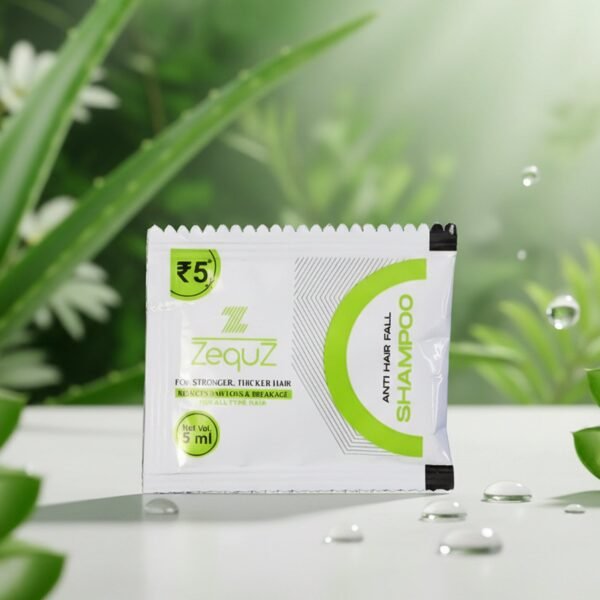 zequz anti hair fall strengthening shampoo sachet (5 ml / 1 pc)