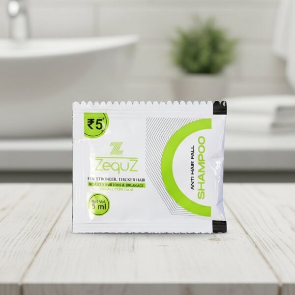 zequz anti hair fall strengthening shampoo sachet (5 ml / 1 pc)