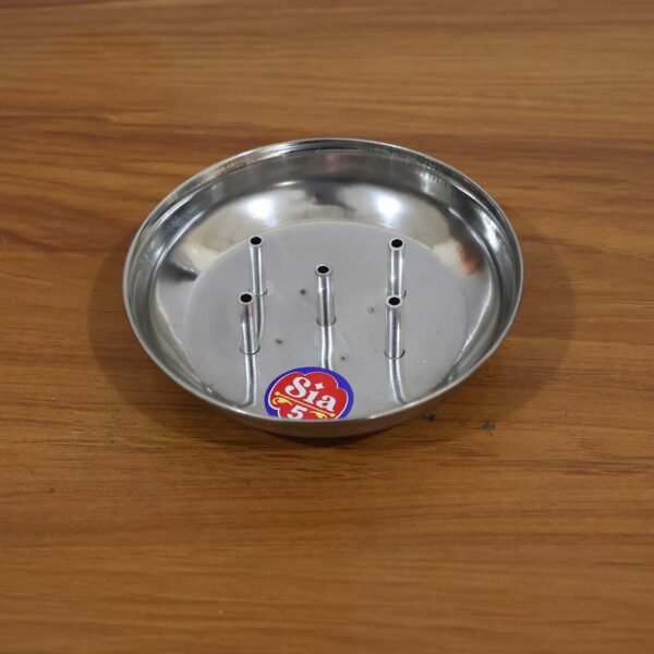 stainless steel lotus agarbatti stand sia 5 (1 pc)