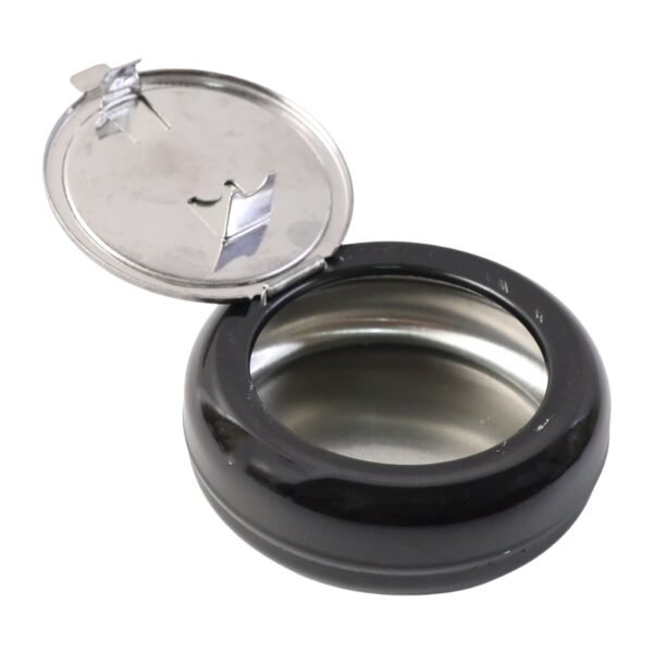 round smokeless ashtray with lid (1 pc)
