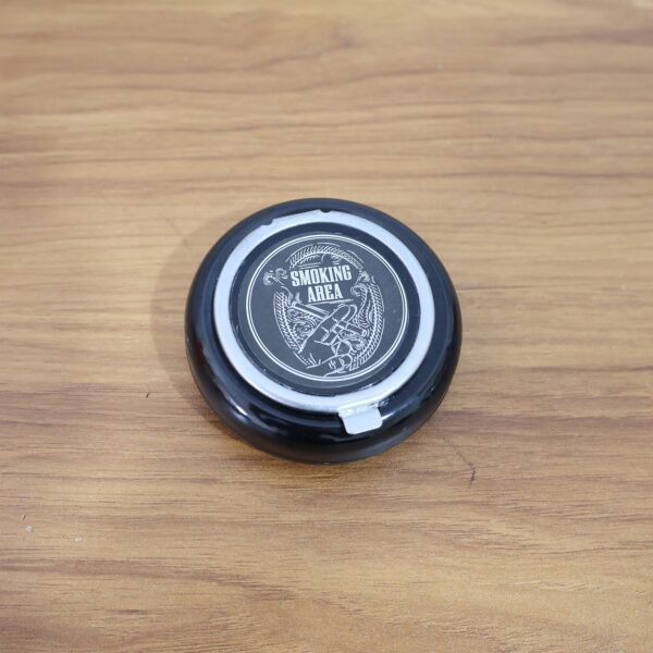 round smokeless ashtray with lid (1 pc)