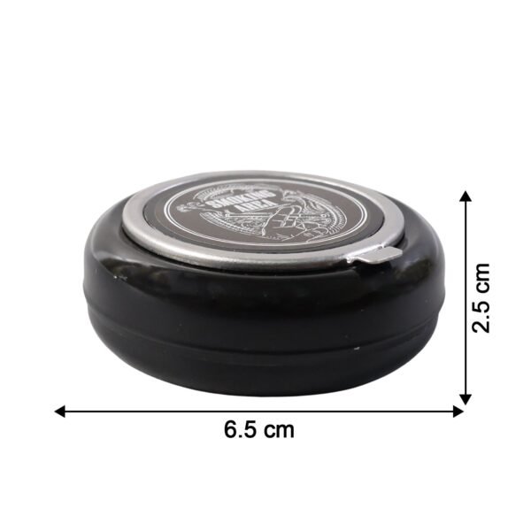 round smokeless ashtray with lid (1 pc)
