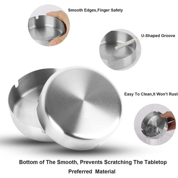 round tabletop cigarette ashtray with multiple rest slots (1 pc) round tabletop cigarette ashtray with multiple rest slots (1 pc)