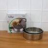 stainless steel fine mesh atta chalni sieve set (2 pc set)