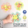 buzzy baby spinner toy set â€“ suction cup spinning toys (3 pc set)
