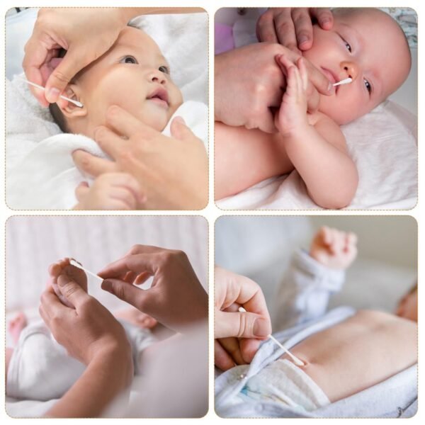 premium ultra soft baby cotton swabs (200 pc)