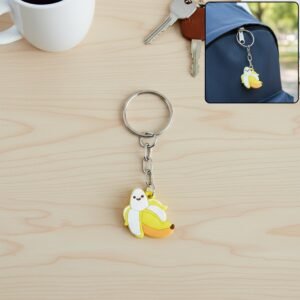 cute banana shape cartoon keychain (1 pc) cute banana shape cartoon keychain (1 pc)