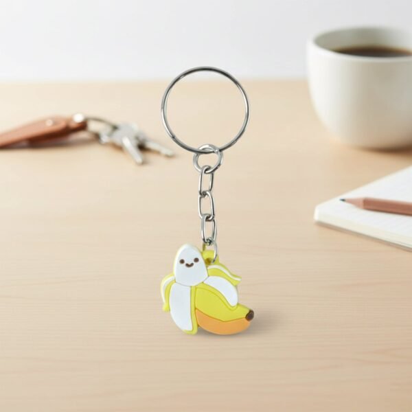 cute banana shape cartoon keychain (1 pc)
