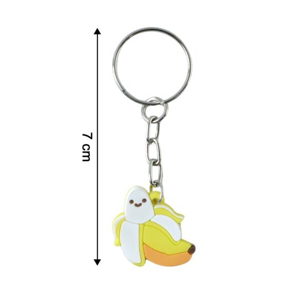 cute banana shape cartoon keychain (1 pc)