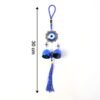 decorative evil eye hanging wind chime set (2 pc set)