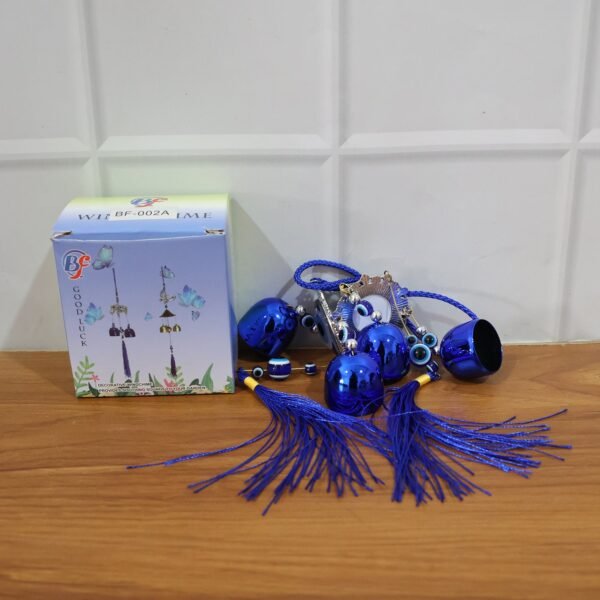 decorative evil eye hanging wind chime set (2 pc set)