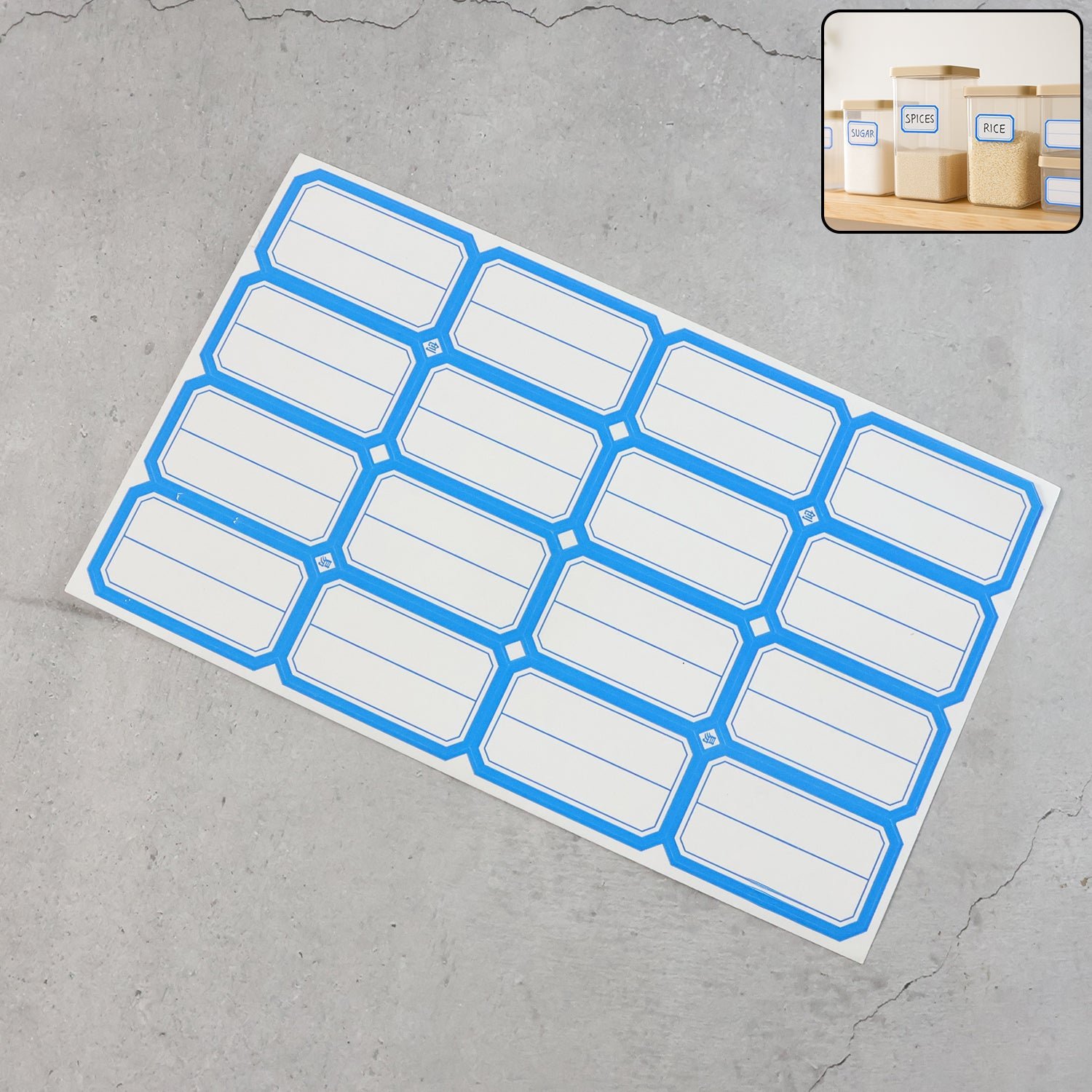 1 sheets self adhesive label stickers