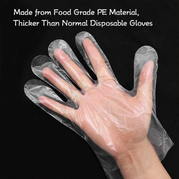 eco friendly kitchen hand gloves, disposable hand gloves, free size (100 pc)