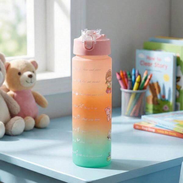 Shop Full Width motivational gradient water bottle (900 ml)