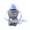 kids cartoon bear water bottle with straw & shoulder strap (1 pc)