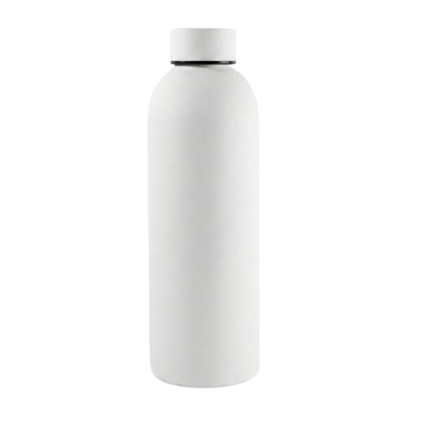 stainless steel double wall vacuum insulated drink water (white / 500 ml approx)