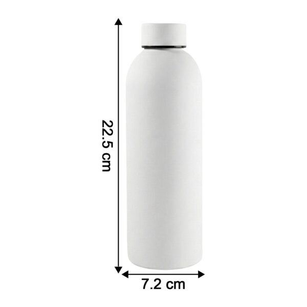stainless steel double wall vacuum insulated drink water (white / 500 ml approx)