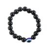 elegant dual tone crystal beaded stretch bracelet (1 pc)
