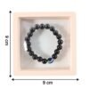 elegant dual tone crystal beaded stretch bracelet (1 pc)