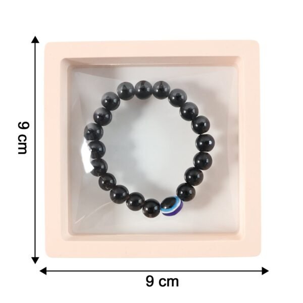 elegant dual tone crystal beaded stretch bracelet (1 pc)