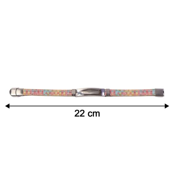 premium fancy wrist bracelet with multicolor woven design (1 pc) premium fancy wrist bracelet with multicolor woven design (1 pc)