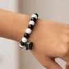 elegant black and white fancy bracelet (1 pc)