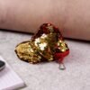 stylish sequin mini cap shaped coin purse (1 pc)