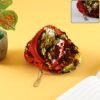 stylish sequin mini cap shaped coin purse (1 pc)