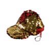 stylish sequin mini cap shaped coin purse (1 pc)