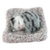 soft plush cute closed eye cat car dashboard showpiece toy (1 pc)