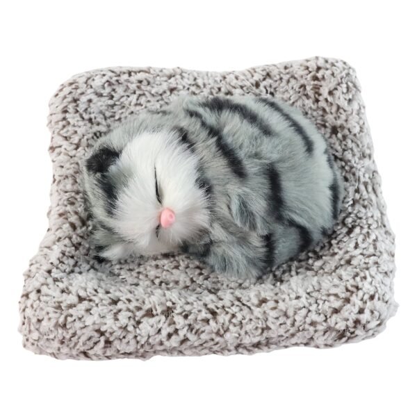 soft plush cute closed eye cat car dashboard showpiece toy (1 pc)