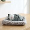 soft plush cute closed eye cat car dashboard showpiece toy (1 pc)