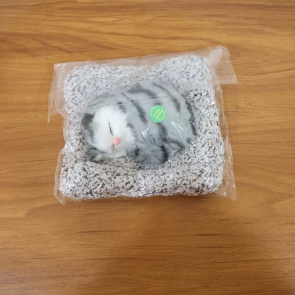 soft plush cute closed eye cat car dashboard showpiece toy (1 pc)