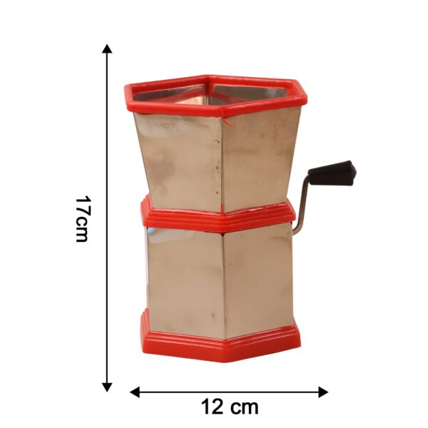 manual hexa style hand operated chilli cutter (1 pc) manual hexa style hand operated chilli cutter (1 pc)