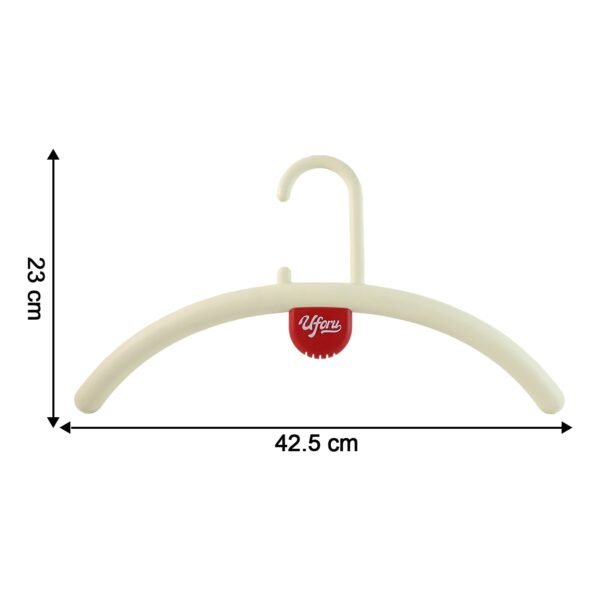 multipurpose anti slip plastic clothes hanger with fragrance holder (1 pc)