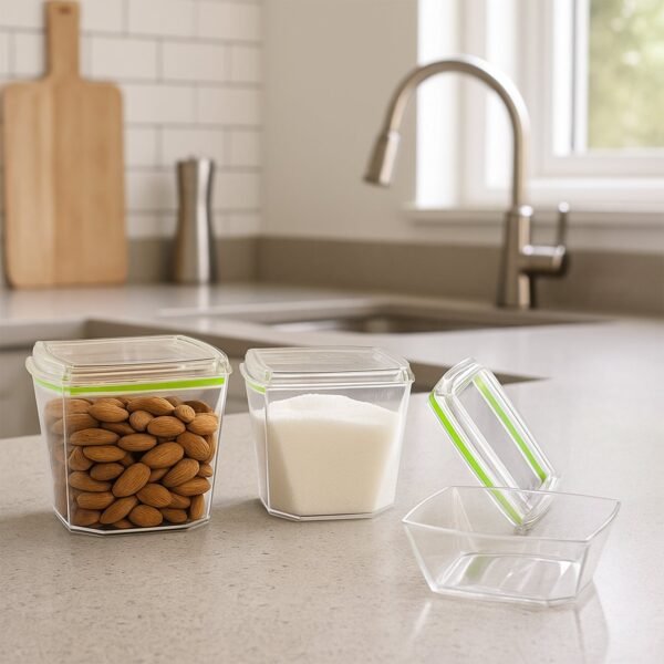 food storage container set with leak proof lid (500 ml / 2 pc)