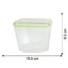 food storage container set with leak proof lid (500 ml / 2 pc)
