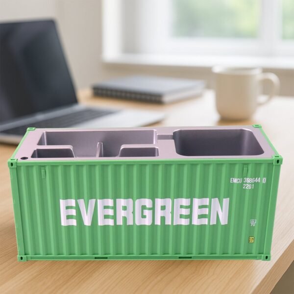 container style multi compartment desk organizer (1 pc)