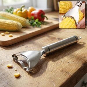 stainless steel fruit & vegetable peeler with serrated blade (1 pc)