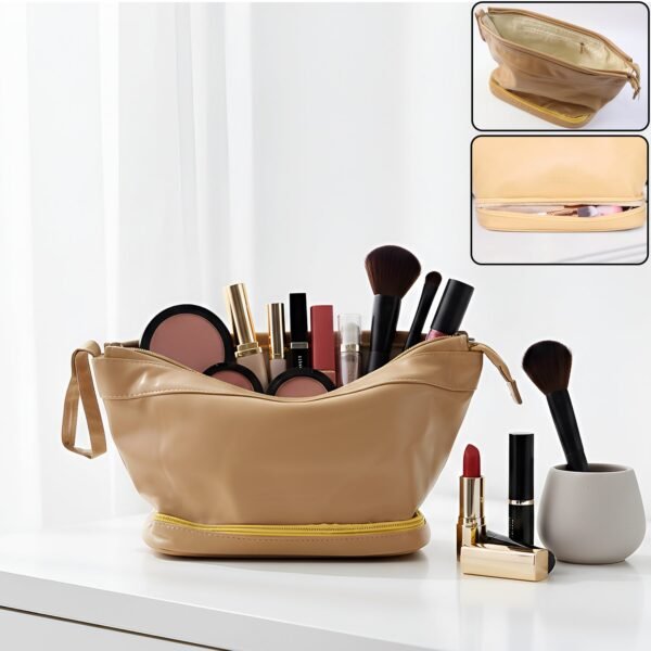 spacious cosmetic & makeup storage bag (1 pc)
