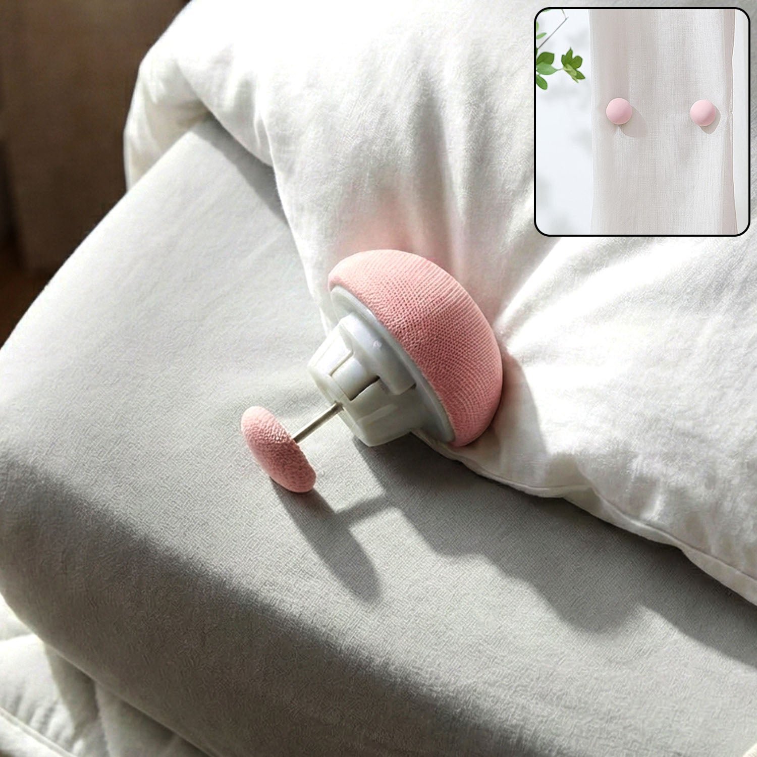 soft duvet button clip for bedding & curtains (1 pc)