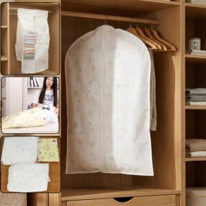 breathable hanging garment storage cover (1 pc / mix design)