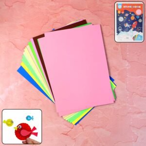 a4 size colored craft paper sheets (24 pc)