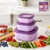 premium 3 piece food storage container set