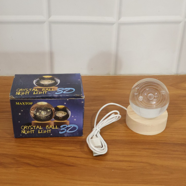 3d crystal ball night lamp (1 pc) 3d crystal ball night lamp (1 pc)