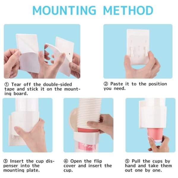 automatic paper cup dispenser holder (1 pc)